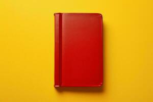 rouge carnet. produire ai photo