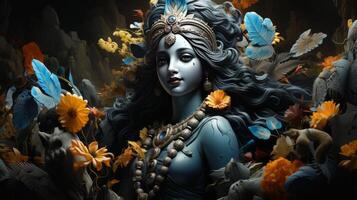 janmashtami 6e septembre jusqu'à 7e septembre génératif ai photo