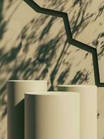 minimal abstrait géométrique podium marron Contexte pour produit présentation photo