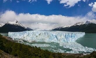 périto plus non glacier paysage, Père Noël cruz province, patagonie, Argentine. photo