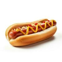 hot-dog isolé photo