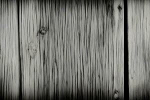 une noir et blanc photo de bois planches. ai généré