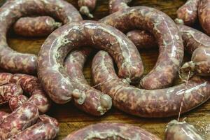 fait maison saucisses, traditionnel cuisine, Argentine photo