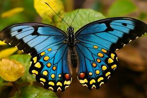 coloré papillon dans le la nature. ai génératif photo