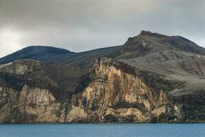 volcanique côtier paysage, tromperie île Antarctique photo