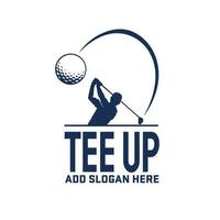 le golf logo concept photo