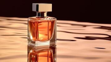 parfum luxe bouteille. produit conception parfumerie. génératif ai photo