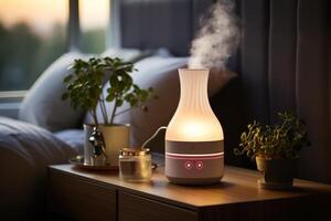 moderne air humidificateur. génératif ai photo