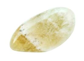 roulé prasiolite vert quartz gemme isolé photo