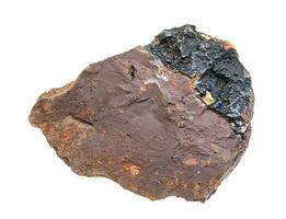 limonite marron le fer minerai Roche avec goethite photo