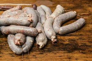 fait maison saucisses, traditionnel cuisine, Argentine photo