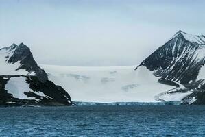 antarctique glacier et montagnes, Sud pôle photo