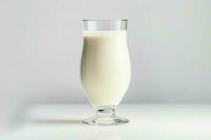 verre vanille Milk-shake verre. produire ai photo