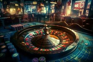 casino roulette Contexte. produire ai photo