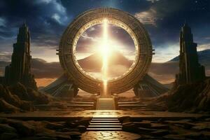 Stargate Roche science. produire ai photo