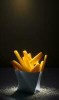 français frites la photographie. ai généré image. photo