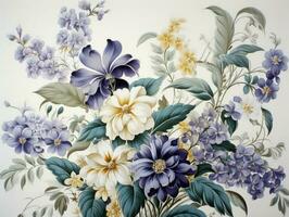 peint floral Contexte photo