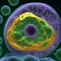 virtuel image de cellules dans le corps réparer se photo