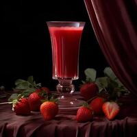 fraise jus ai généré photo