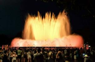 Barcelone la magie Fontaine de Montjuic lumière spectacle photo