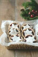 hacher tartes - traditionnel Noël nourriture photo