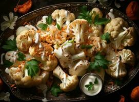 cuit choufleur dans le casserole photo