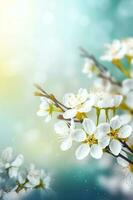 printemps Cerise fleur établi en utilisant génératif ai photo