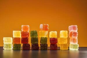 Stock photo de gommeux bonbons nourriture la photographie ai généré