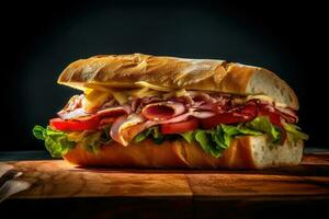 Stock photo de sandwich nourriture nourriture studio de photographie ai généré