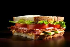 Stock photo de sandwich nourriture nourriture studio de photographie ai généré