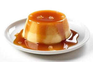 Stock photo de français crème caramel nourriture la photographie ai généré