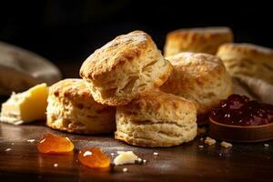 Stock photo de biscuit nourriture la photographie ai généré