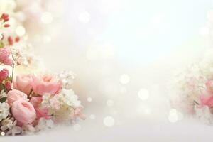 fond de fleurs de mariage photo