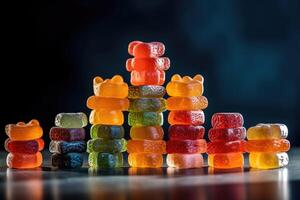 Stock photo de gommeux bonbons nourriture la photographie ai généré