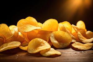 Stock photo de pommes de terre frites nourriture studio de photographie ai généré