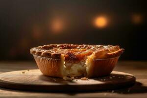 Stock photo de tarte nourriture la photographie studio lumière ai généré