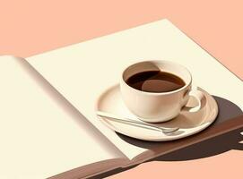 minimaliste Contexte avec tasse de café photo