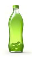 gelée vert, 3d le rendu, solide Couleur bouteille. ai génératif photo