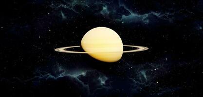 Saturne et ses anneaux univers Contexte planétaire anneaux 3d illustration photo