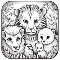 coloriages d'animaux photo