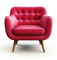 moderne rouge chaise isolé photo