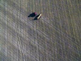 cultivé atterrir, aérien voir, la pampa, Argentine photo