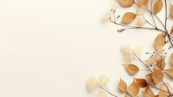 l'automne minimaliste beige Contexte photo