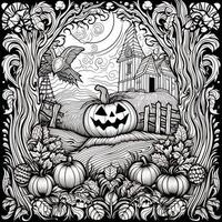 coloriages d'halloween photo