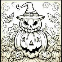 coloriages d'halloween photo