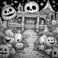 coloriages d'halloween photo