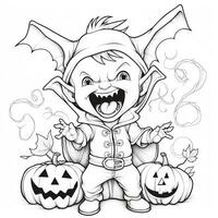 coloriages d'halloween photo