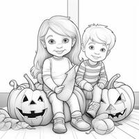 coloriages d'halloween photo