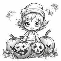 coloriages d'halloween photo