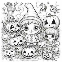 coloriages d'halloween photo